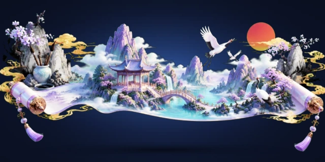 江山美景画